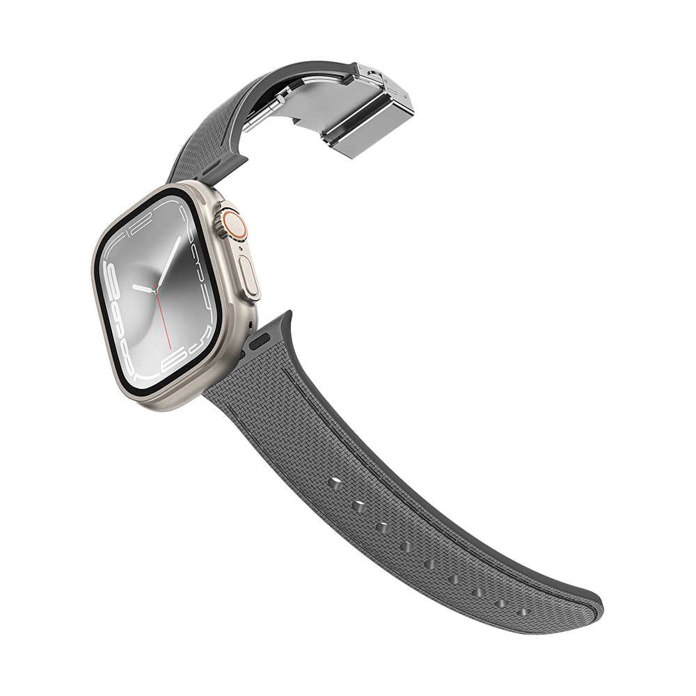 Amazingthing Titan Swift Apple Watch 42mm Deri Dokulu Silikon Kordon - 8 Amazingthing Titan Swift Apple Watch 42mm Deri Dokulu Silikon Kordon - 8
